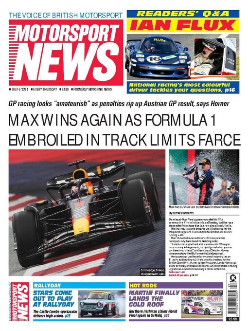 Title details for Motorsport News by Kelsey Publishing Ltd - Available